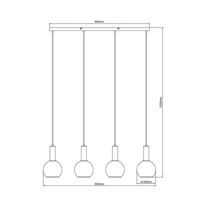 Elegante lámpara de techo ideal para salón