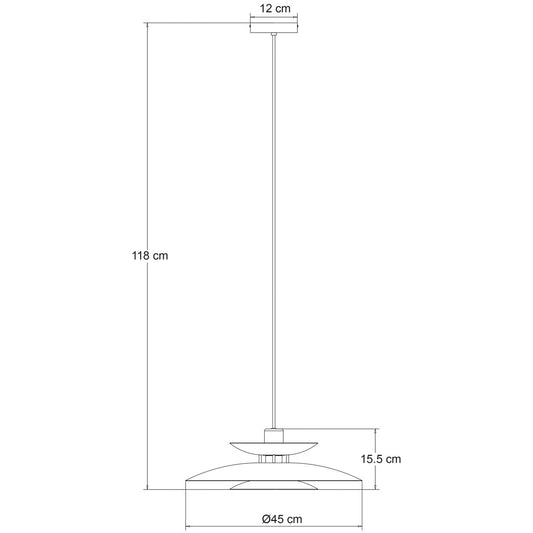 Colgante Moderno Oslo Beige – vista 2 · Ref. 12260