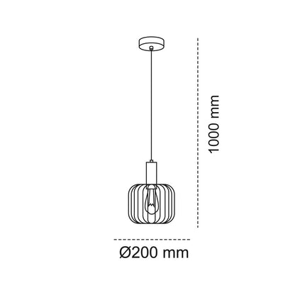 Lámpara Sofis fabricada en acero color negro y oro, ideal para iluminar tu hogar