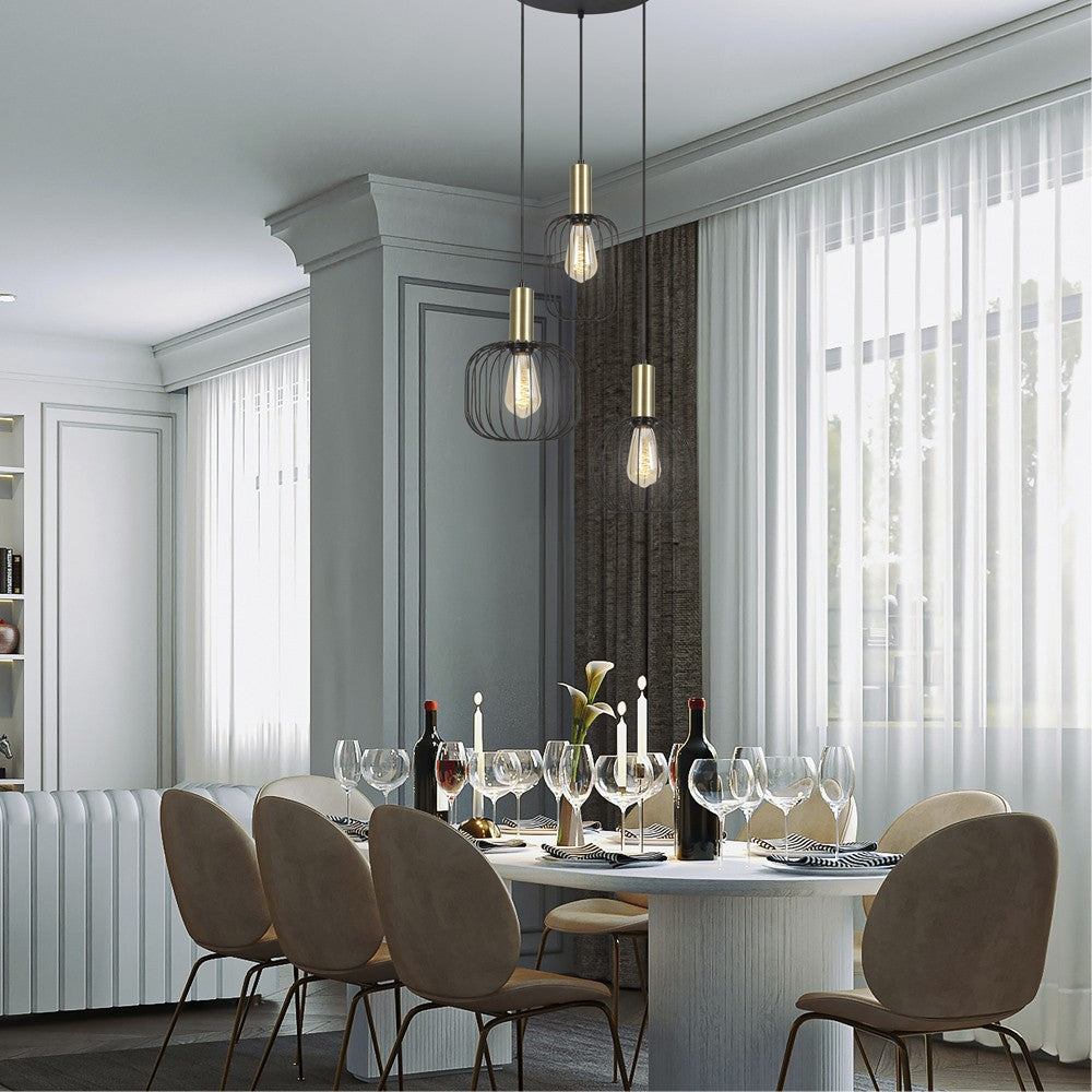 Lámpara colgante con clase de aislamiento I para iluminación interior
