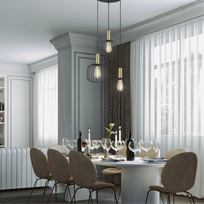Lámpara colgante con clase de aislamiento I para iluminación interior