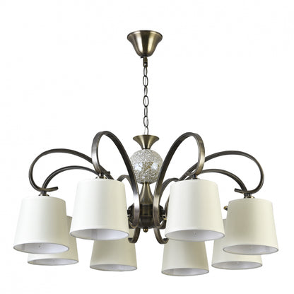 Lámpara de techo Concordia Fabrilamp / Abrila clásica 8 luces, ref. 122358014
