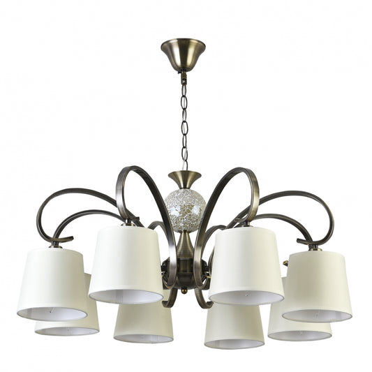 Lámpara de techo Concordia Fabrilamp / Abrila clásica 8 luces, ref. 122358014