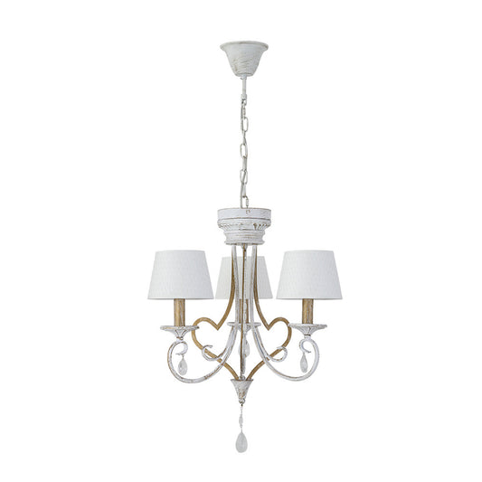 Lámpara Clásica Crasas Blanco y Oro Fabrilamp / Abrila 151553075