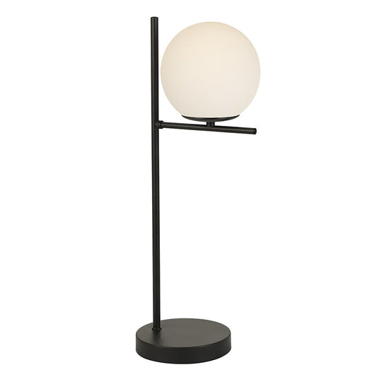Lámpara de Sobremesa Boston 51,5 cm E14 Negra Opal CristalRecord - vista principal | CristalRecord