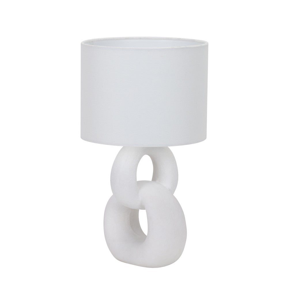Lámpara de mesa Melie CristalRecord cerámica blanca, ref. 05-071-00-100