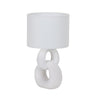 Lámpara de mesa Melie CristalRecord cerámica blanca, ref. 05-071-00-100