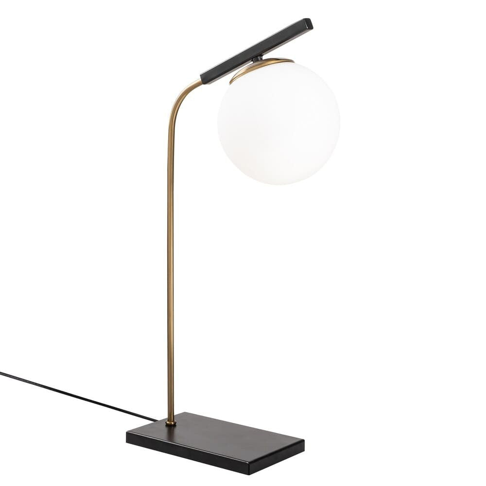 Lámpara de Mesa Negra y Dorada CristalRecord PRODM21348