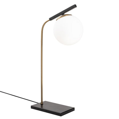 Lámpara de Mesa Negra y Dorada CristalRecord PRODM21348