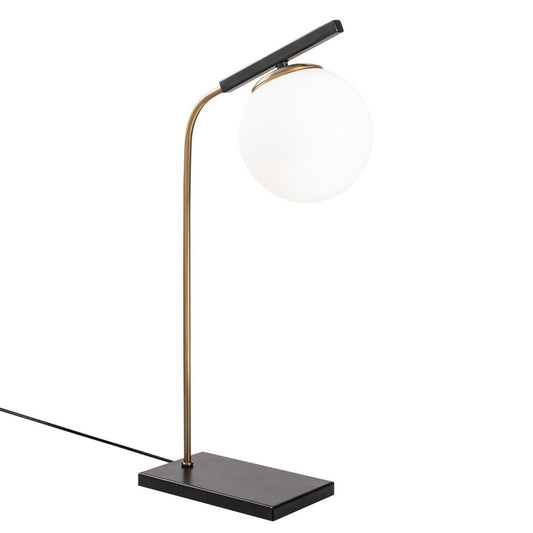 Lámpara de Mesa Negra y Dorada CristalRecord PRODM21348