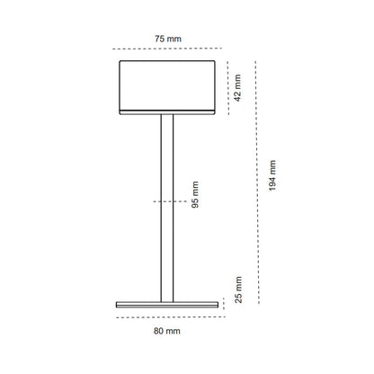 Lámpara recargable moderna ideal para jardines y terrazas