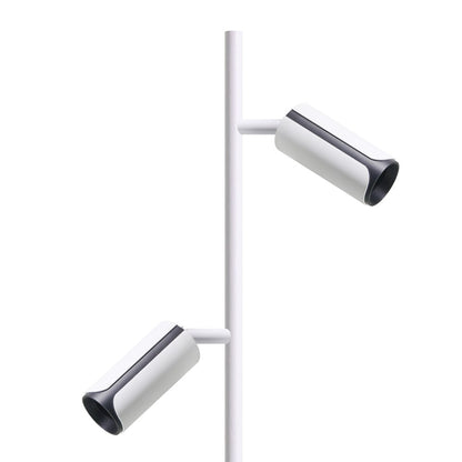 Lámpara Gobi fabricada en aluminio color blanco arenado para iluminación interior