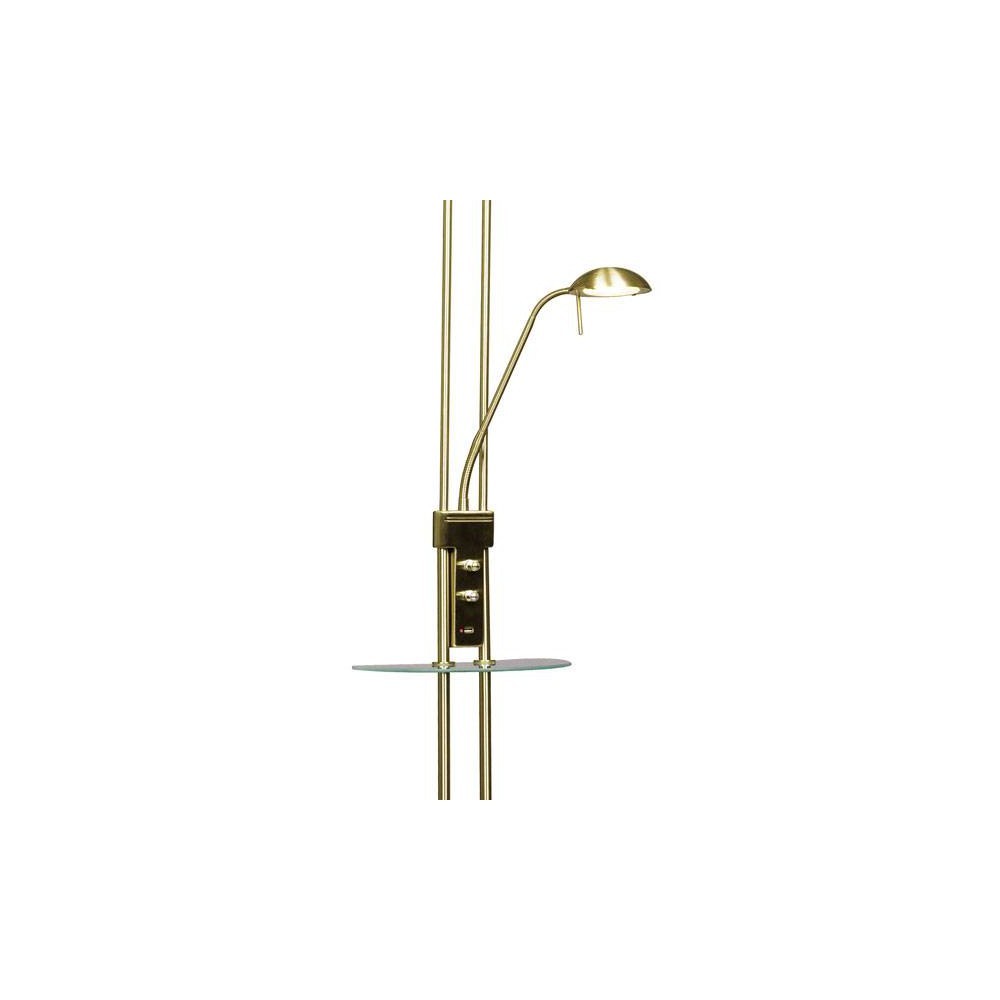 Elegante lámpara de pie con puerto USB ideal para salón