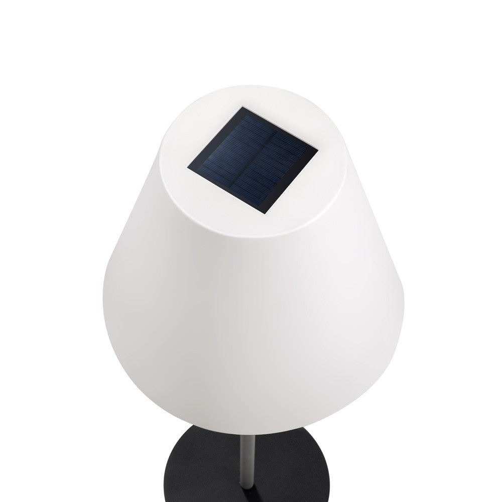 Lámpara de pie con tecnología LED y protección IP44 para exterior