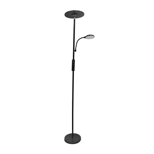 Lámpara de pie LED Vinet CristalRecord 06-351-36-180 con brazo lector