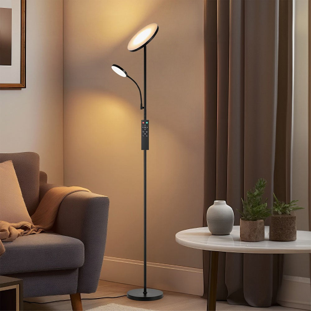 Lámpara de pie LED con temperatura de color ajustable 2700-6500K