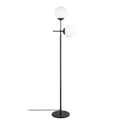 Lámpara de pie dos luces negra CristalRecord Model 8 PRODM22070