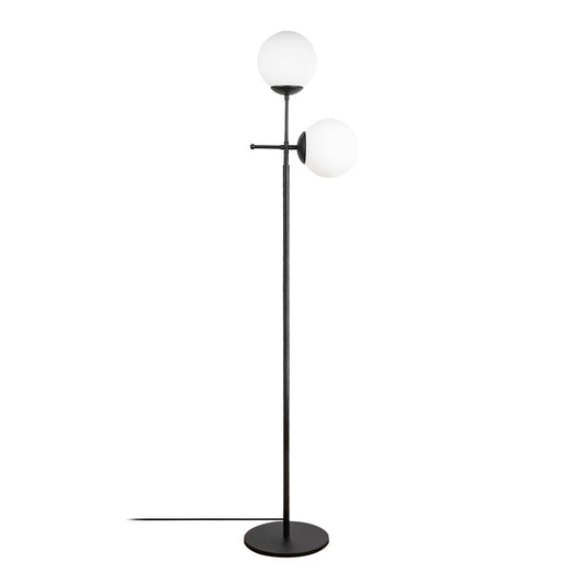 Lámpara de pie dos luces negra CristalRecord Model 8 PRODM22070