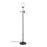 Lámpara de pie dos luces negra CristalRecord Model 8 PRODM22070