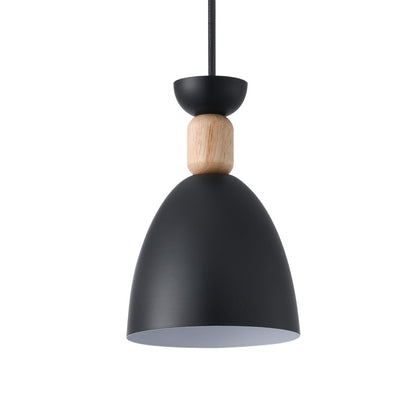 Lámpara Cloe fabricada en Madera color Negro