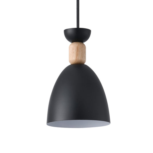 Lámpara Cloe fabricada en Madera color Negro