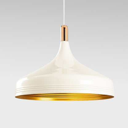 Lámpara Model 25 fabricada en Metal color Blanco y Dorado