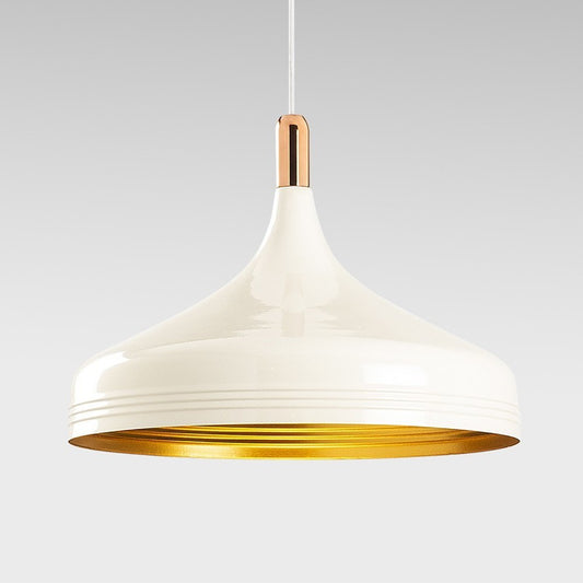 Lámpara Model 25 fabricada en Metal color Blanco y Dorado