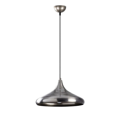 Lámpara colgante Model 24 fabricada en metal color cromo y dorado