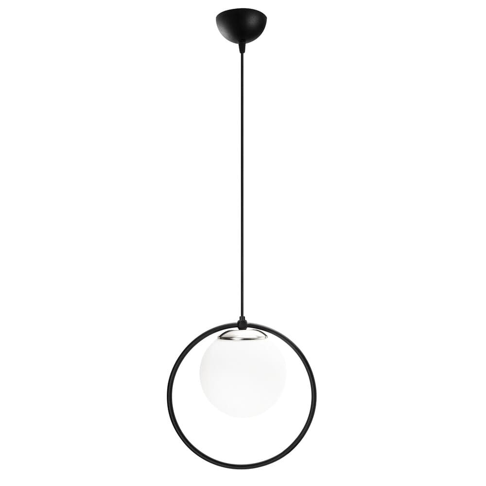 Lámpara Colgante Aro Negro CristalRecord Model 10 PRODM22074