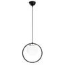 Lámpara Colgante Aro Negro CristalRecord Model 10 PRODM22074