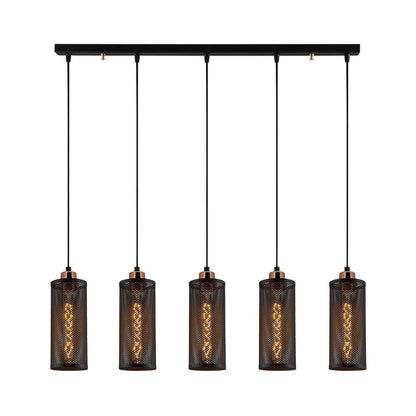 Lámpara Colgante Industrial 5 Luces CristalRecord PRODM22005