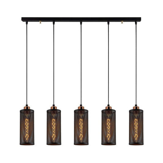 Lámpara Colgante Industrial 5 Luces CristalRecord PRODM22005