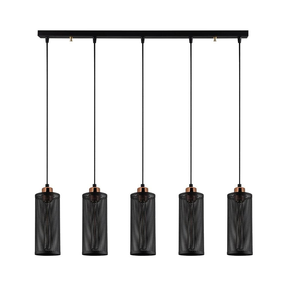 Lámpara colgante fabricada en Metal color negro