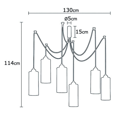 Elegante lámpara de estilo industrial ideal para salón