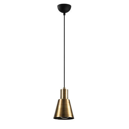 Lámpara colgante fabricada en Metal color Oro Viejo