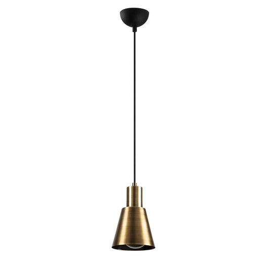 Lámpara colgante fabricada en Metal color Oro Viejo