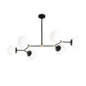Lámpara de techo 6 luces negra CristalRecord Model 11