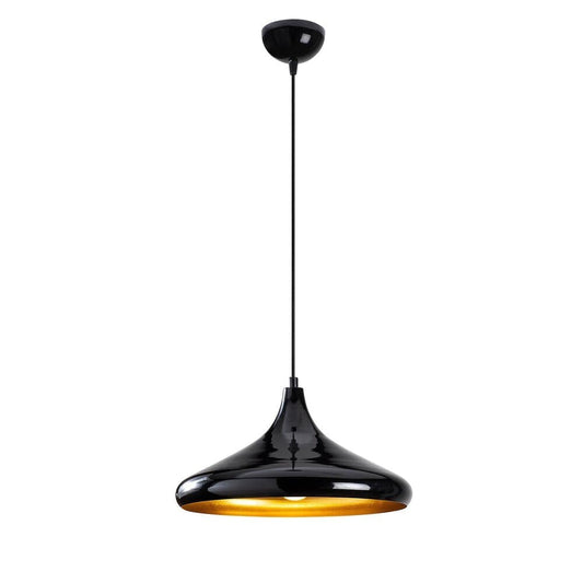 Lámpara Colgante Negra y Dorada CristalRecord PRODM21362
