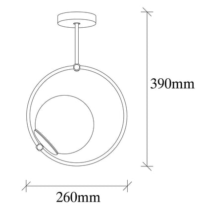 Lámpara colgante con protección IP20 ideal para iluminar interiores
