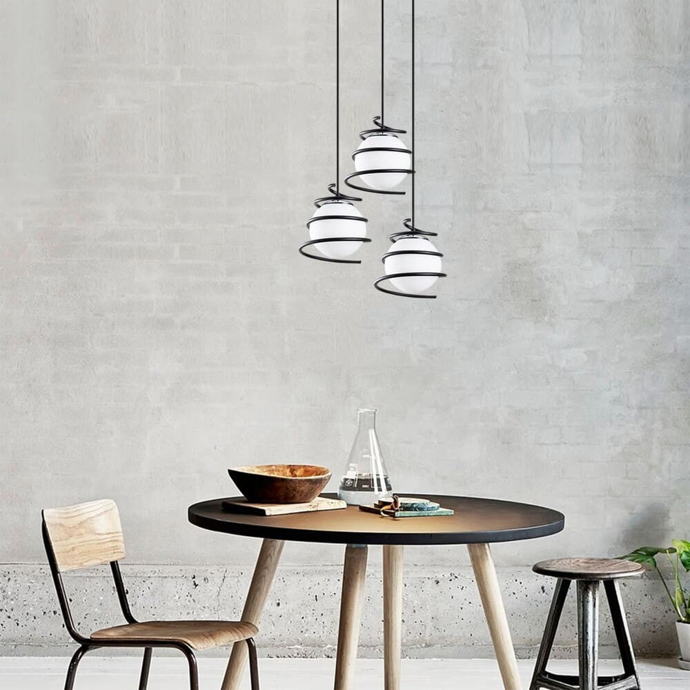 Elegante lámpara colgante blanca ideal para el salón