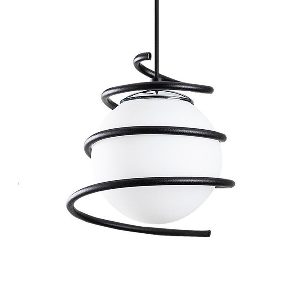Lámpara Model 6 fabricada en Metal y Cristal color Blanco