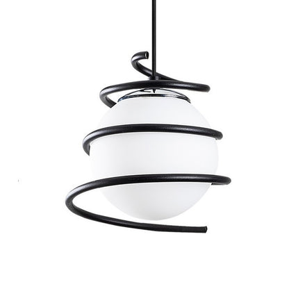 Lámpara Model 6 fabricada en Metal y Cristal color Blanco