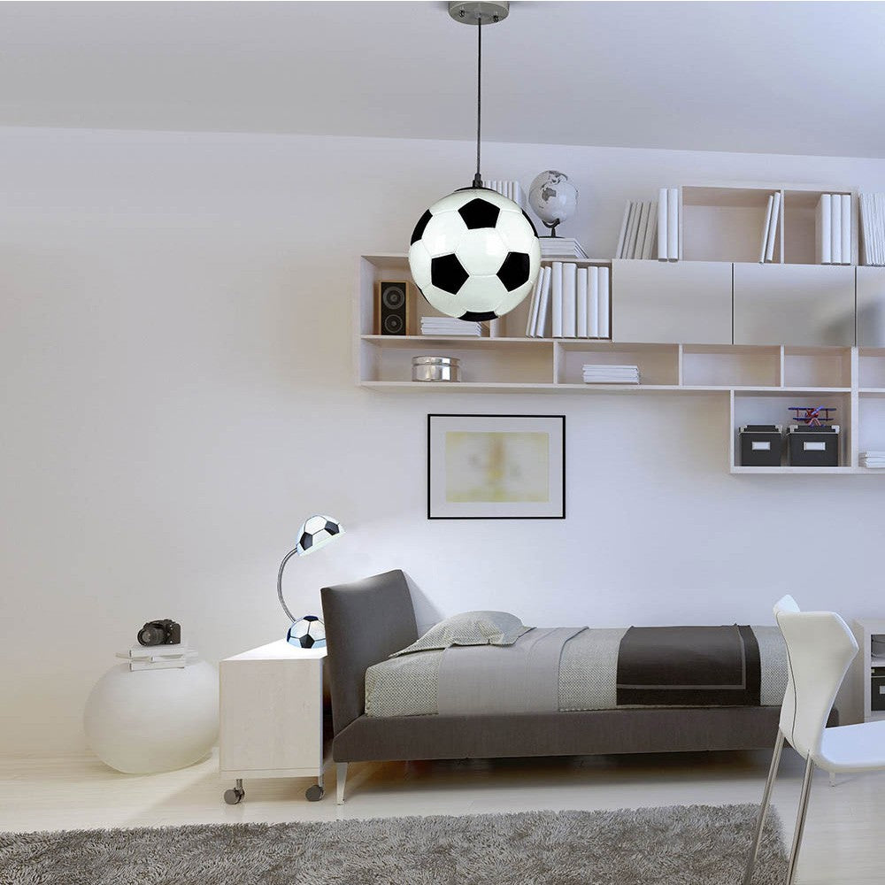Lámpara de techo con diseño deportivo ideal para dormitorios infantiles
