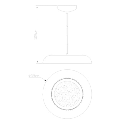 Lámpara de techo LED Gan con 3 temperaturas de color (3000-4500-6000K)
