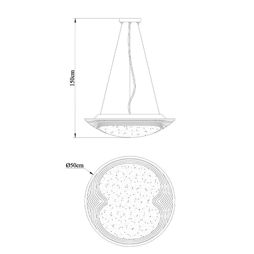 Lámpara de techo LED con temperatura de color ajustable 3000-6000K