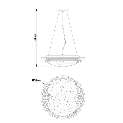 Lámpara de techo LED con temperatura de color ajustable 3000-6000K
