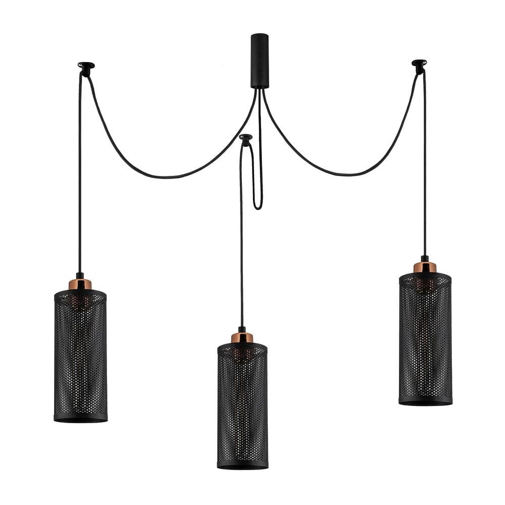 Lámpara techo industrial 3 luces CristalRecord Modelo 13