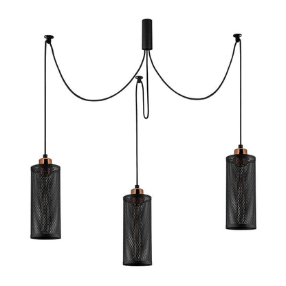 Lámpara techo industrial 3 luces CristalRecord Modelo 13