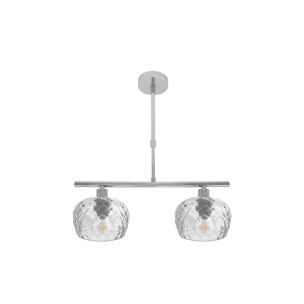 Lámpara de techo Estela Fabrilamp / Abrila 196852020 con diseño moderno en cromo y cristal tallado