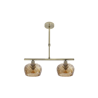 Lámpara Estela de Fabrilamp / Abrila con cristal ámbar tallado, Ref. 196852014